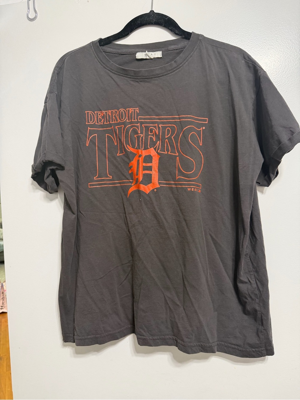 Detroit Tigers Graphic Tee - Grey & Orange
